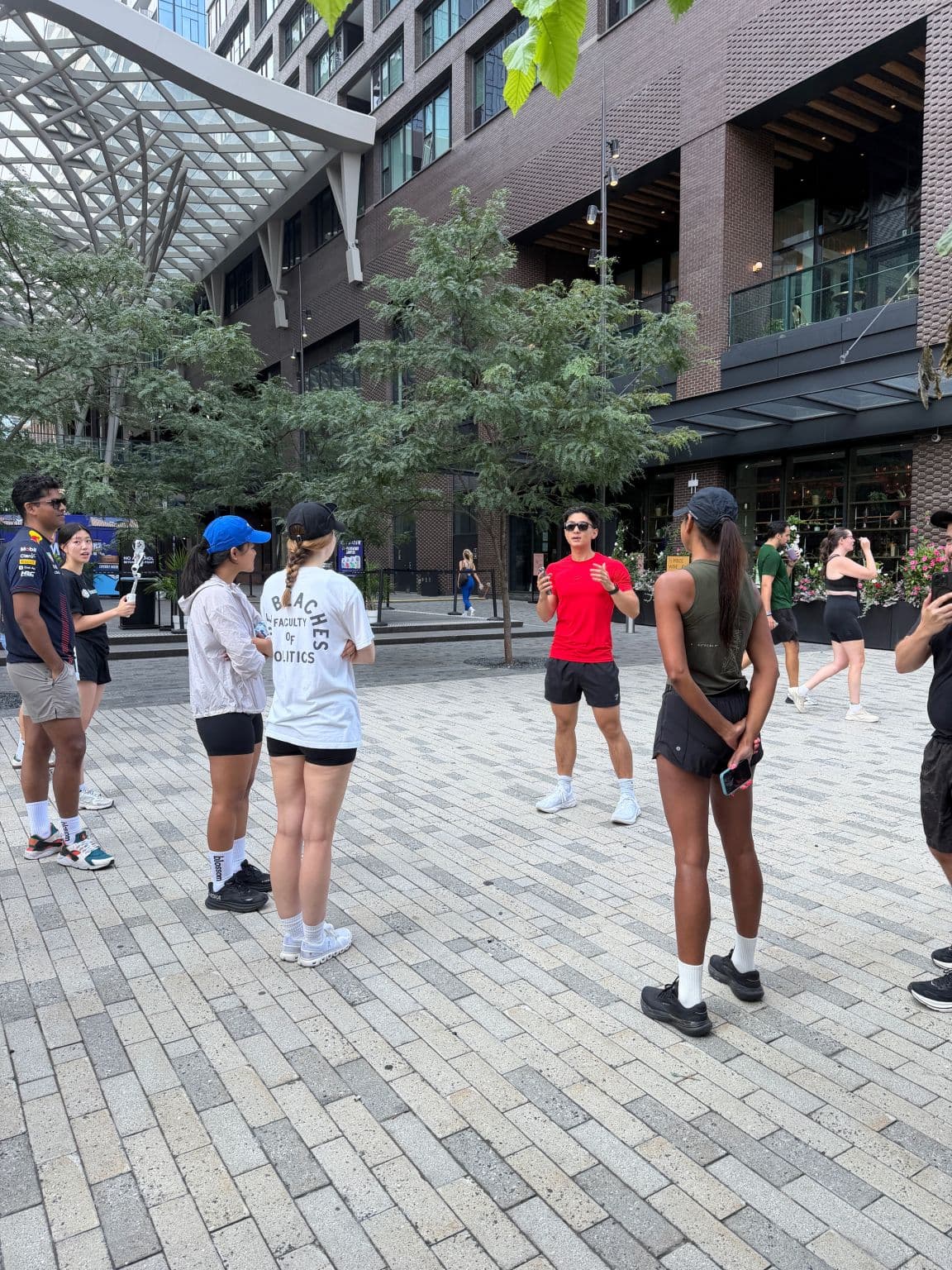 The Blossom run club gathering before The Long Run